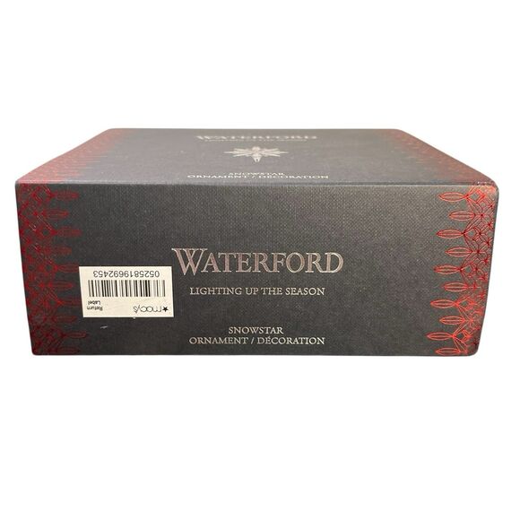 NOB Waterford 2018 Snowstar Christmas Ornament Snowflake Star w/Box & Tags - Picture 16 of 16